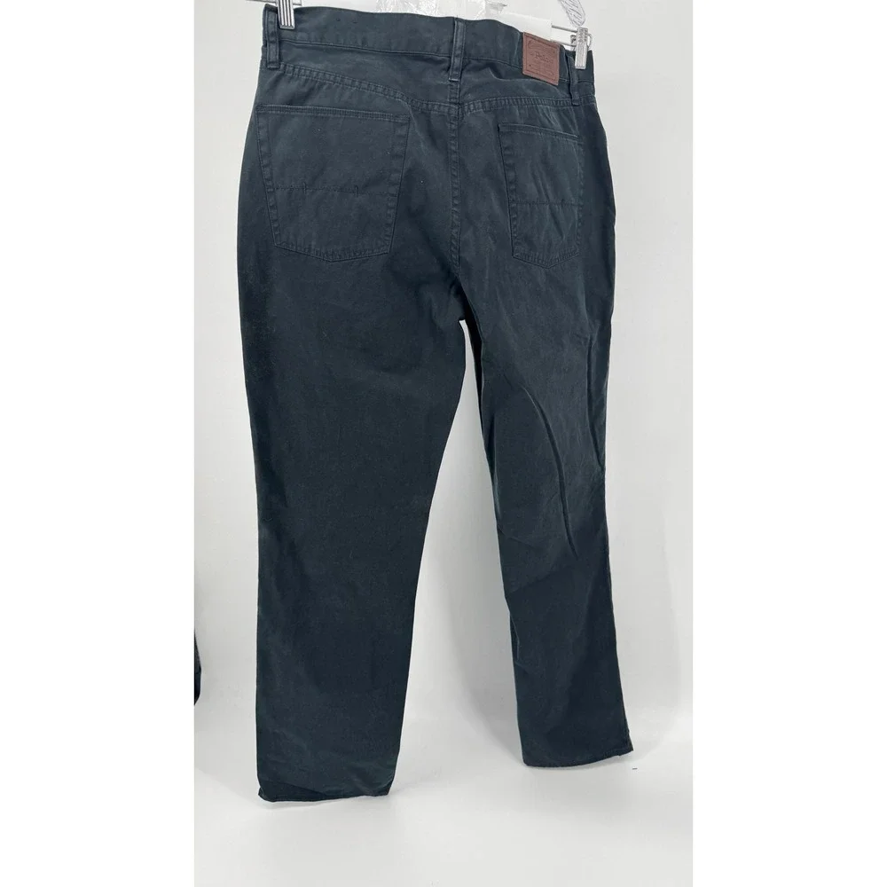 Polo Ralph Lauren Chino Pants Mens 36x34 Black Straight Leg Dungaree Red Pony